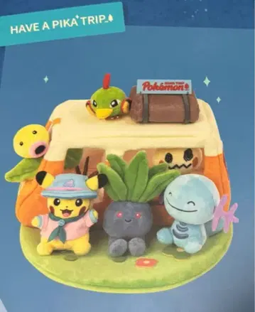 포켓몬 중국 한정판 Road Trip 캠핑 시리즈 봉제 인형 새상품