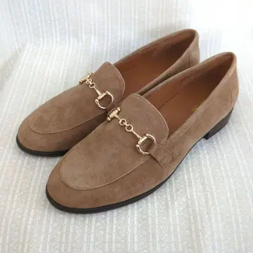 SLOBE IENA 비트 로퍼 38 사이즈 카멜 스웨이드 24cm