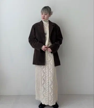 anuke cable knit skirt