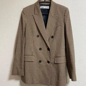 [ 새상품급 ] ZARA 더블 브레스트 테일러드 자켓 XS