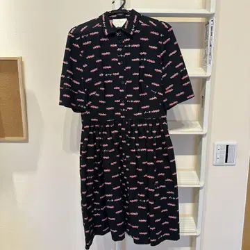 kate spade 자동차 프린트 셔츠 드레스 사이즈 2