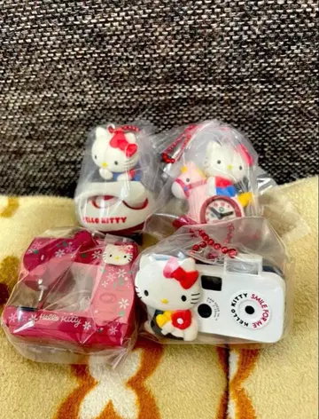 헬로키티 그리운 아이템 미니어처 컬렉션 4종 세트