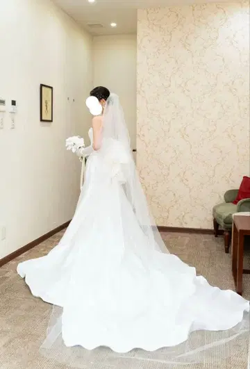 오더 웨딩 베일 펄 베일 롱 베일