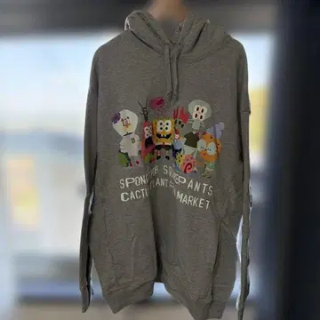 스펀지밥 후드티 XXL 그레이