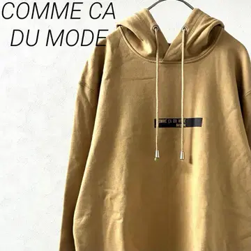 COMME CA DU MODE 후드티 로고 프린트 사이드 슬릿 속기모