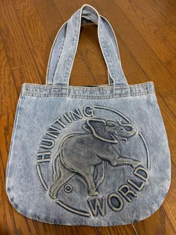 HUNTING WORLD 데님 토트백