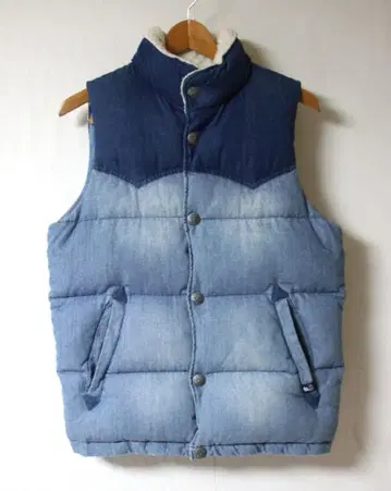 BAYFLOW 베이플로우 데님 x 코듀로이 콘초 버튼 다운 베스트 2