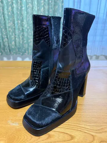 제프리 캠벨 리얼 가죽 블랙 부츠 36.5