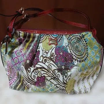 PELLE BORSA 다색 무늬의 중형 숄더백