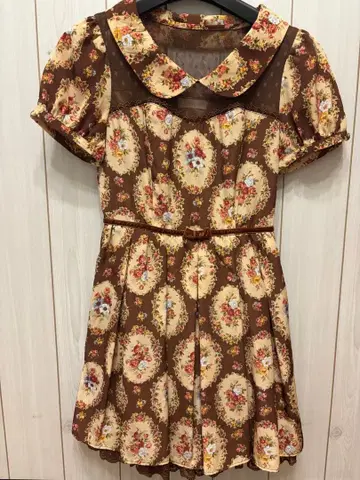 LIZ LISA 꽃무늬 반팔 미니 원피스