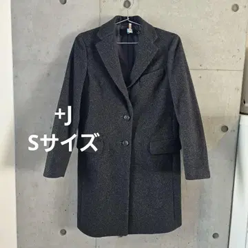 유니클로 +J 다크 그레이 체스터 코트 S 사이즈