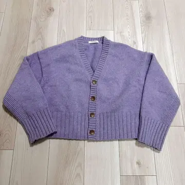 MACPHEE 라벤더 가디건 긴팔