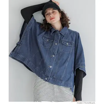 코카 coca 데님 판초 자켓 ( Blue ) M 사이즈
