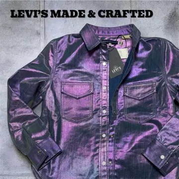 새상품 리바이스 메이드앤크래프티드 셔츠 XS 이탈리아제 원단 광택