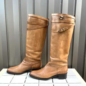 40 SARTORE 롱 부츠 브라운 빅 사이즈 가죽 26