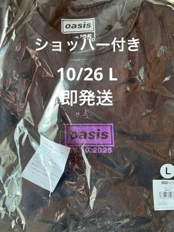 10/26 Oasis tokyo 1026 L 티셔츠 에도 보라색 오아시스