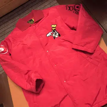 레어 DIA CLUB GOFY 구피 자수 충전솜 코트