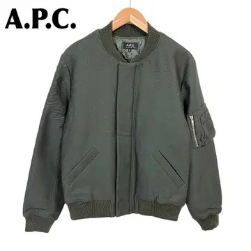 [ 새상품급 ] A.P.C. MA-1 집업 블루종 안감 퀼팅 M