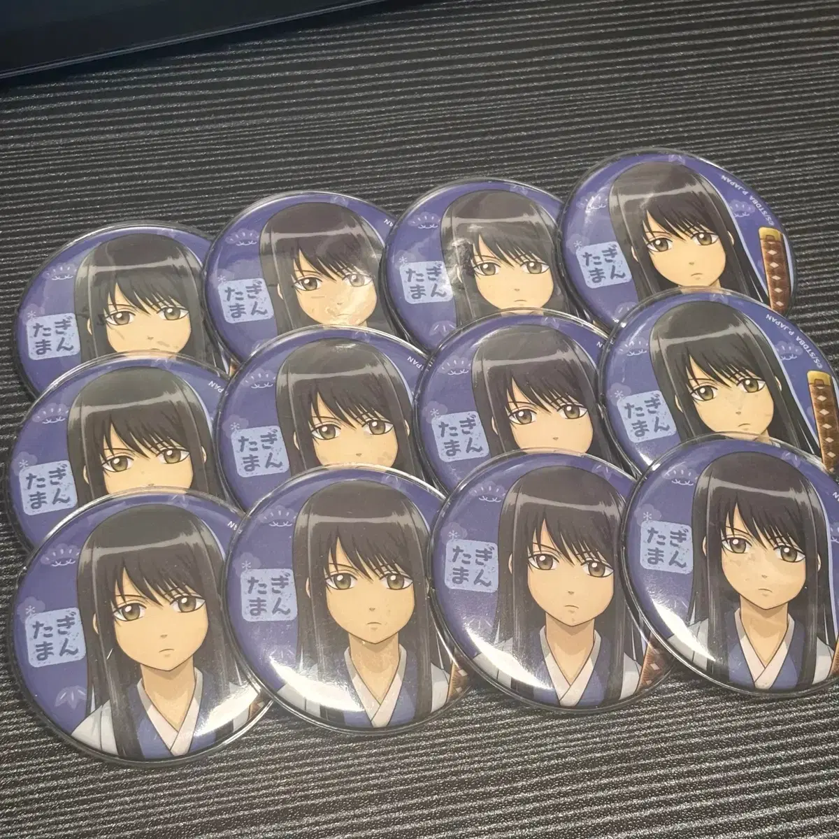 Gintama Katsura Shrunk Badge 12 pieces bulk