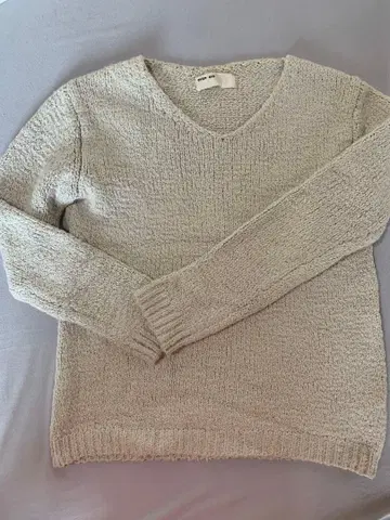 evam eva 에붐에바 로우게이지 소프트코튼 긴팔 니트