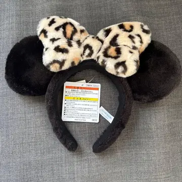 디즈니 레오파드 머리띠 미니 새상품 택 포함 레오파드 무늬