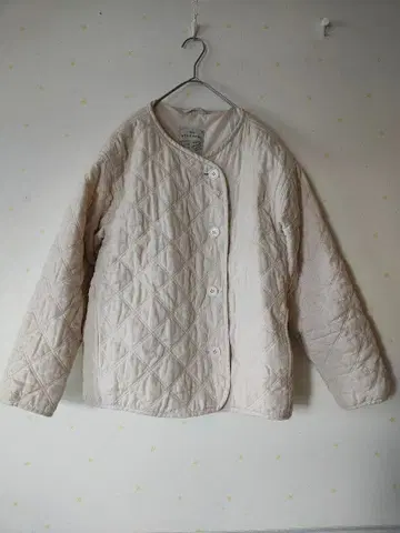 my STANDARD 아이보리 퀼팅 자켓