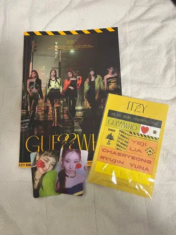 Itzy 앨범 채령 유나 트레이딩 카드 씰