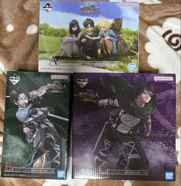 덤 포함 진격의 거인 지진 제일복권 피규어 세트