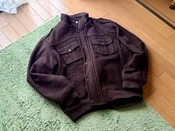 90's 울 밀리터리 자켓 브라운