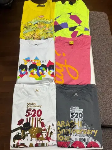 아라시 티셔츠 6장 라이브 티셔츠