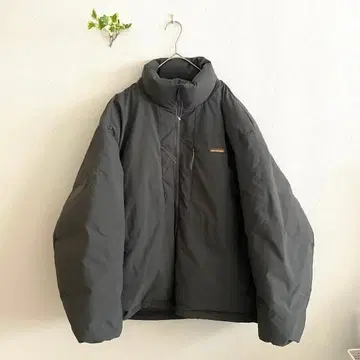 NOT HOMME 덕 다운 자켓 L 경량 방한 발수 블랙에 가까운 그레이