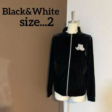 Black&White 벨로아 스팽글 골프웨어 집업