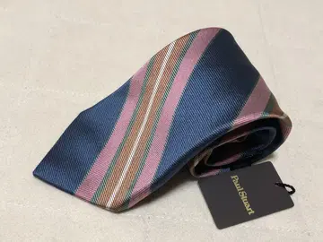 245 새상품 폴 스튜어트 스트라이프 패턴 실크 넥타이