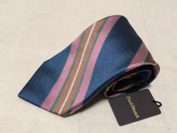 245 새상품 폴 스튜어트 스트라이프 패턴 실크 넥타이