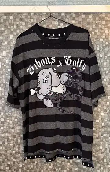 Gibous x Galfy 스트라이프T셔츠