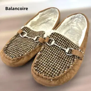Balancoire glitter 비트 장식 트위드 모카신 M 사이즈