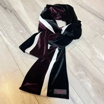 Reats Tailor ZAZOUS 자즈 버건디 벨벳 머플러