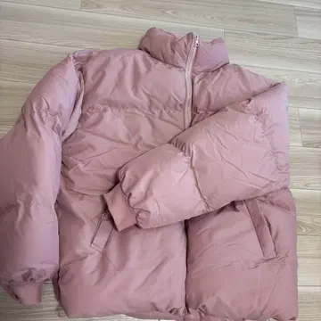 핑크 점퍼 코트 한국