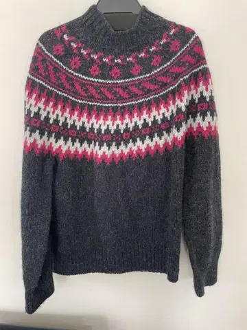 Harley 페어아일 패턴 니트 스웨터