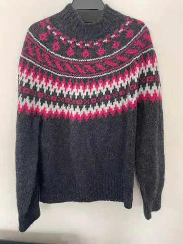 Harley 페어아일 패턴 니트 스웨터