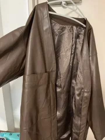 UNITED ARROWS & SONS 브라운 가죽 자켓
