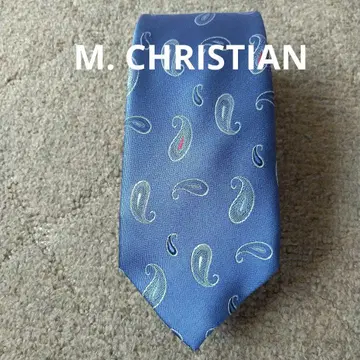 M. CHRISTIAN 이탈리아 페이즐리 무늬 넥타이