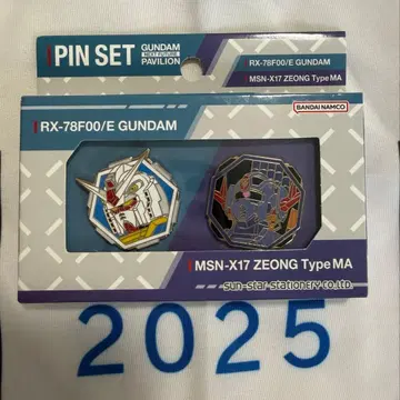 만박 GUNDAM 핀 배지 세트 RX-78FOO/E & ZEONG