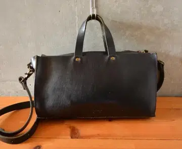 TIDEWAY 타이드웨이 2WAY 천연 가죽 숄더백 보스턴 백