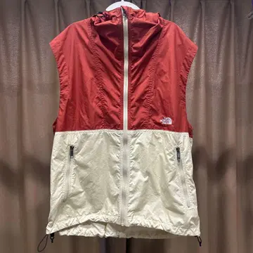 THE NORTH FACE 후드 부착 자켓 M 사이즈 빨간색/크림