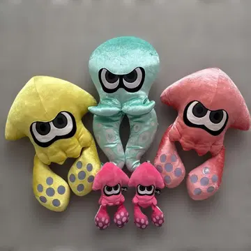 스플래툰 봉제 인형 5개 세트