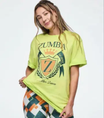 ZUMBA 정품 3장 T셔츠 라임 그린