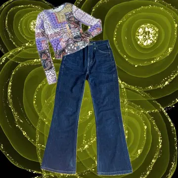vintage LEE flare denim pants