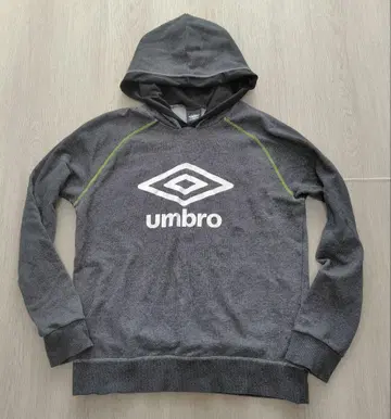 umbro 후드 부착 후드티 맨투맨 멜란지 그레이 로고