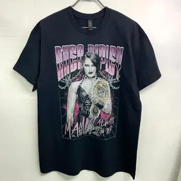 리아 리플리 WWE Rhea Ripley [ L 사이즈 ] 티셔츠 블랙